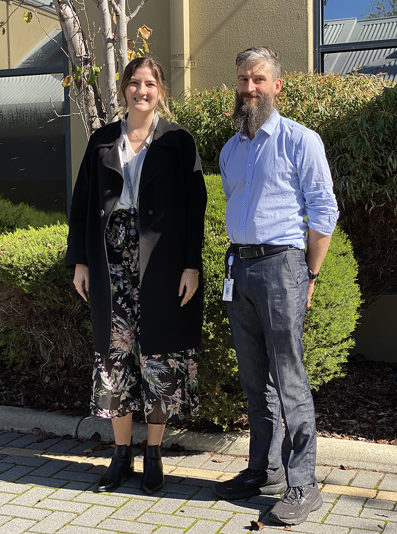 Public Health Nutritionists Julia Platts and Michael Clow