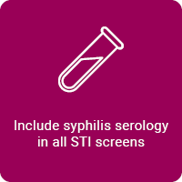 Include syphilis serology in all STI screens
